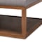 Baxton Studio Alvere Grey Upholstered Walnut Finished Cocktail Ottoman 159-9618 - alternate 7